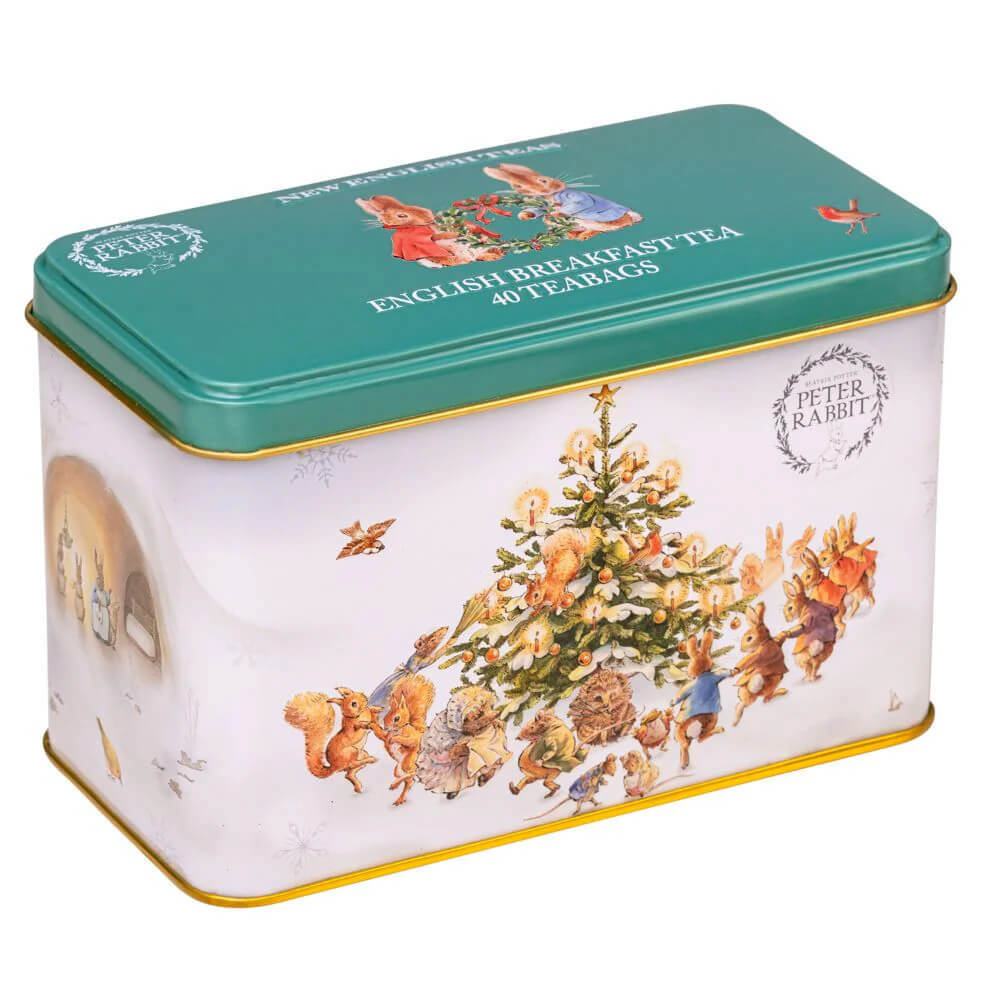 New English Tea Beatrix Potter Christmas Tea Tin